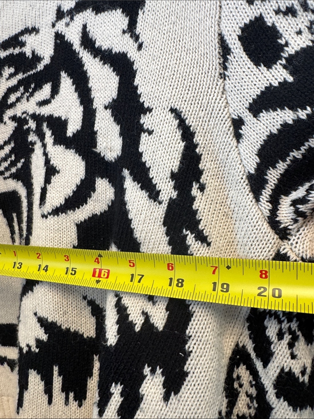 36 Point 5 Black & Cream Leopard-Print Open Cardigan N0689 - Picture 6 of 7